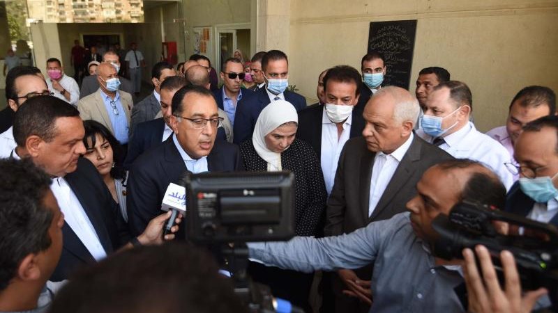 مدبولي يتفقد حادث