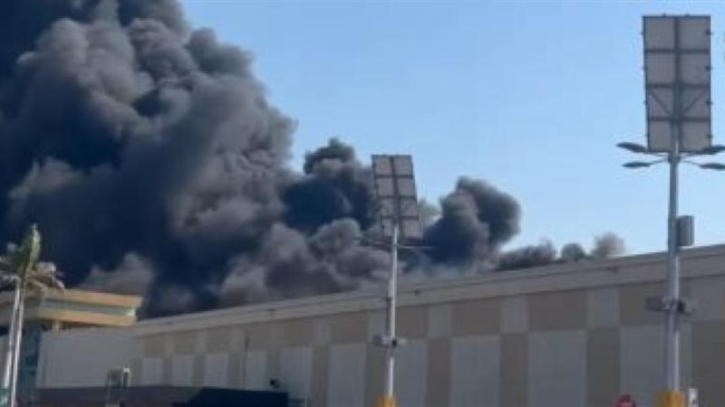 حريق كارفور الإسكندرية