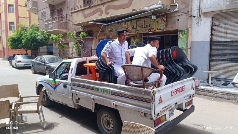 جانب من رفع الاشغالات