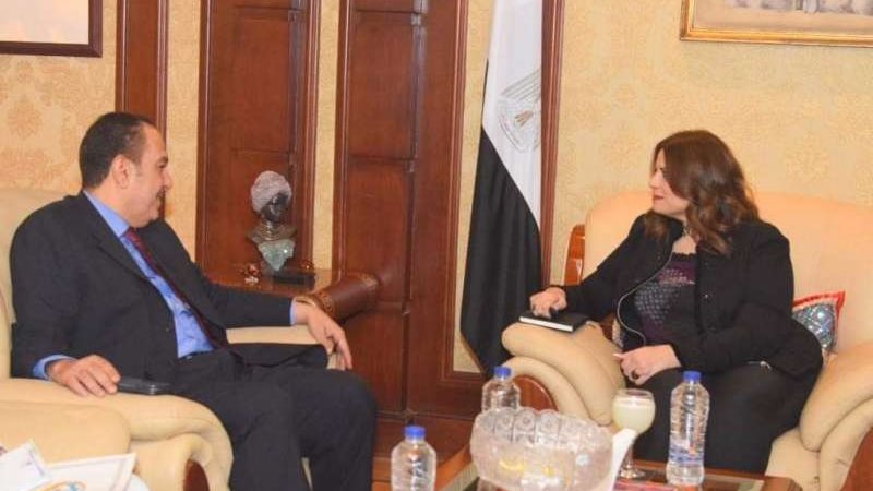 جانب من اجتماع وزيرة