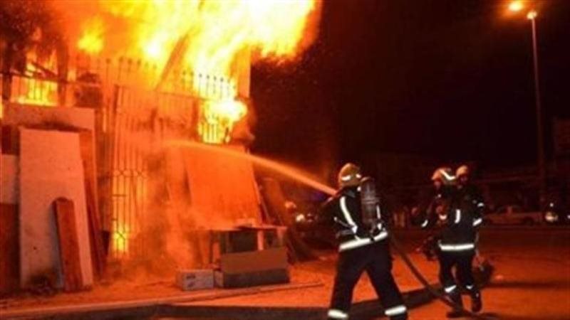 حريق مستشفى اسيوط