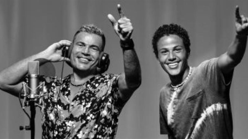 عمرو دياب وأبنه