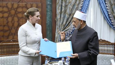 شيخ الأزهر لرئيسة وزراء الدنمارك: حرية التعبير تنتهي عند المساس بمقدسات الآخرين