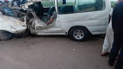 بينهم أطفال .. إصابة 11 شخصا في حادث مرورع ببني سويف