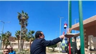 اللواء شوشة يوقد شعلة أوليمبياد المحافظات الحدودية بشمال سيناء