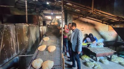 ضبط 35 مخالفة تموينية خلال حملة على مخابز بيلا بكفر الشيخ