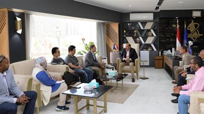 محافظ أسوان يلتقى وفد الشركة المنفذة لأكبر مشروع للمحطات الشمسية بفارس