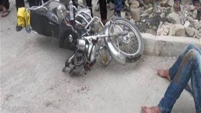 إصابة شخصين إثر انقلاب موتوسيكل بمدينة 6 أكتوبر