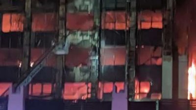 وصول وزير الداخلية للإسماعيلية لمتابعة حادث حريق مديرية الأمن