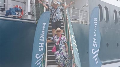 ميناء بورسعيد السياحى يستقبل سفينة على متنها 185 سائحًا