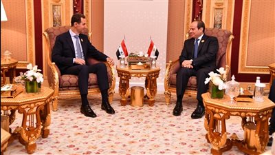 الرئيس السيسي ونظيره السورى يعقدان جلسة مباحثات على هامش قمة الرياض
