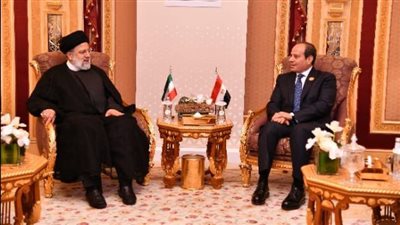 الرئيس السيسي ونظيره الإيرانى يؤكدان أهمية عدم اتساع دائرة الصراع فى المنطقة