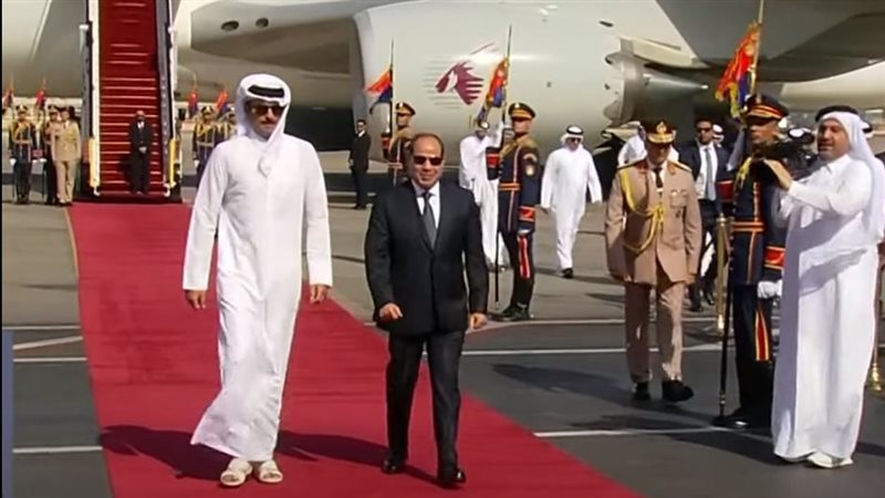 السيسي وأمير قطر