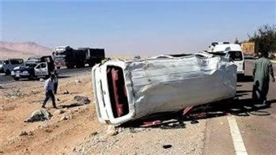 إصابة 6 طلاب في حادث انقلاب سيارة بالمنوفية