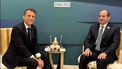الرئيس السيسي وماكرون يتفقان على أهمية وجود عملية سياسية لتسوية القضية الفلسطينية