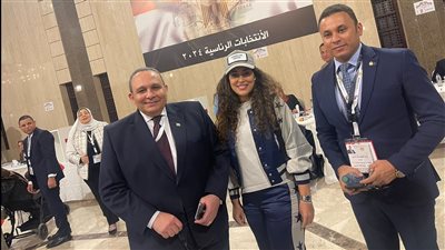 الفنانة آيتن عامر تدلي بصوتها في انتخابات الرئاسة بالسعودية