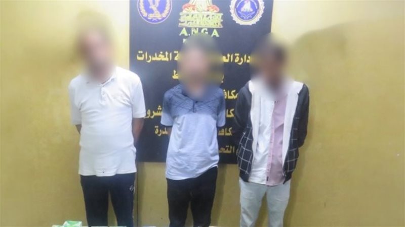 المتهمين المضبوطين