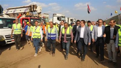 محافظ المنوفية يتفقد اصطفاف المعدات والآليات الهندسية للمراكز والمدن