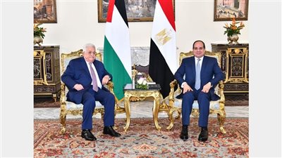 أبو مازن يهنئ الرئيس السيسي بفوزه في الانتخابات الرئاسية 2024