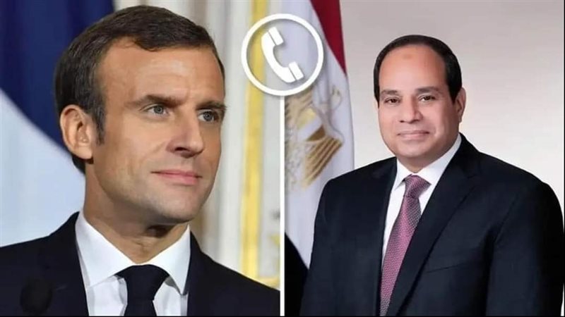 الرئيس السيسي وماكرون