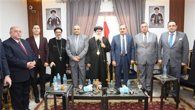 محافظ كفرالشيخ يشهد احتفالات عيد الميلاد بكنيسة مارمينا والبابا كيرلس