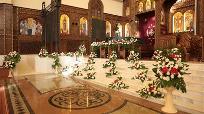 كاتدرائية ميلاد المسيح بالعاصمة الإدارية تستعد لقداس عيد الميلاد.. صور