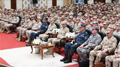 وزير الدفاع يلتقى عدد من قادة وضباط القوات المسلحة.. فيديو