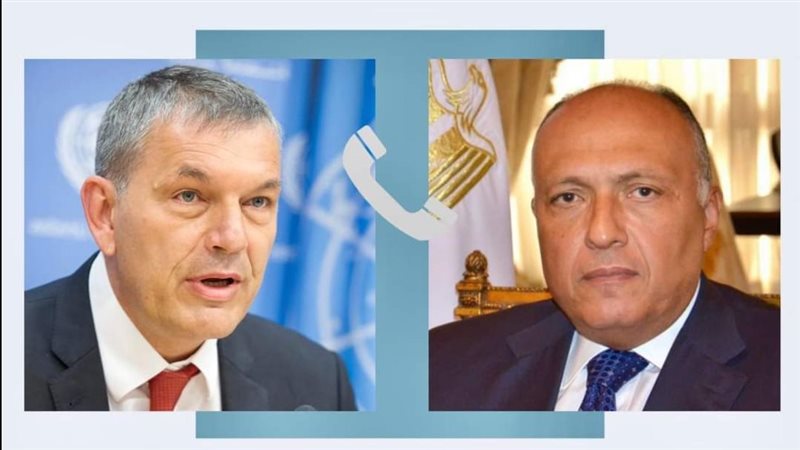 سامح شكري ومفوض الأونروا