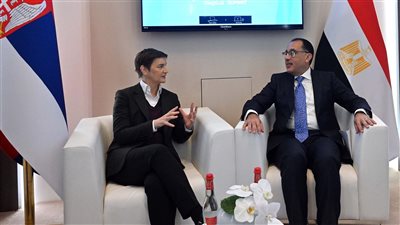 رئيس الوزراء يلتقي نظيرته الصربية لبحث سُبل تعزيز التعاون المشترك