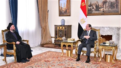 الرئيس السيسي يستقبل رئيس تيار الحكمة الوطنى العراقى 