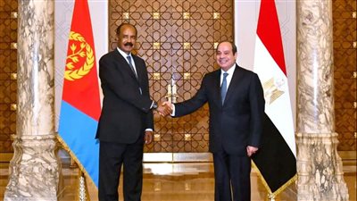الرئيس السيسي ونظيره الإريترى يبحثان تعزيز تواجد الشركات المصرية بالسوق الإريترية