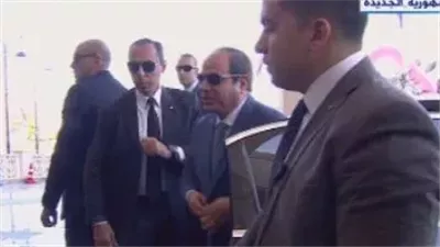 الرئيس السيسي يصل مقر انعقاد الندوة التثقيفية بمناسبة يوم الشهيد
