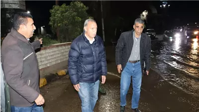 محافظ القليوبية يتابع أعمال شفط مياه الأمطار بمدن طوخ وشبين القناطر