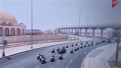 موكب الرئيس السيسي يتجه إلى مجلس النواب بالعاصمة الجديدة لأداء اليمين