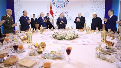 بدء إفطار الأسرة المصرية بحضور الرئيس السيسي