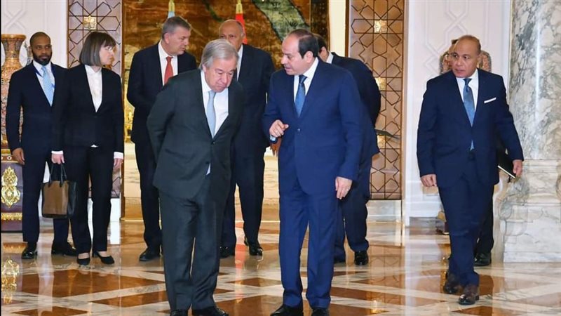 الرئيس السيسي وجوتيريش