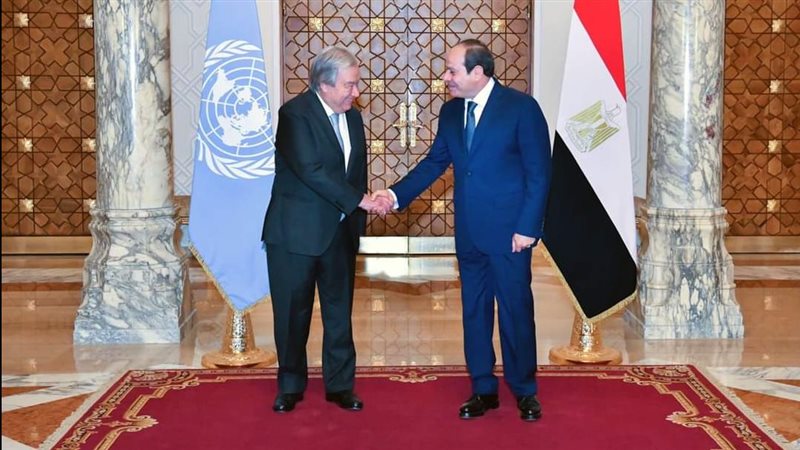 الرئيس السيسي وجوتيريش