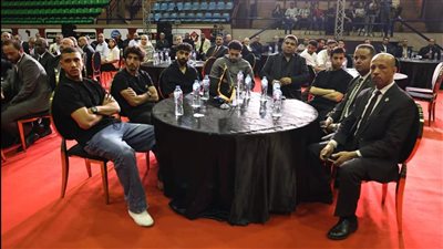 ربيعة وهاني ومروان وشوبير في حفل تأبين العامري فاروق