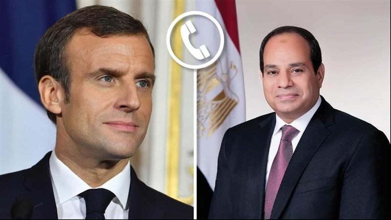 الرئيس السيسي وماكرون