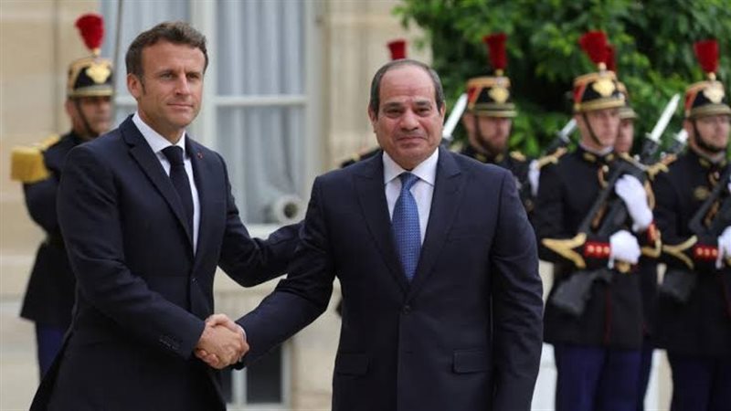 الرئيس السيسي وماكرون