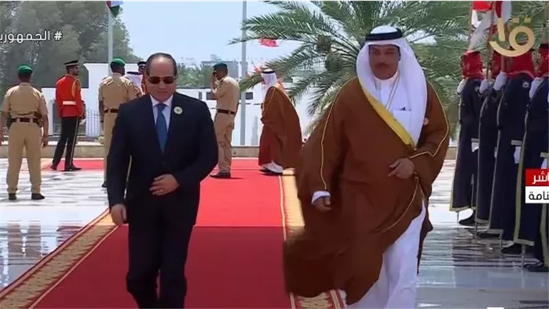 لحظة وصول الرئيس