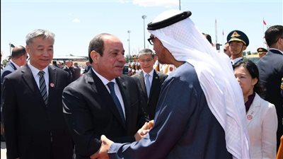 لقاء أخوى يجمع الرئيس السيسي والشيخ محمد بن زايد في الصين