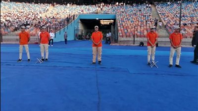 استعدادات أمنية لتأمين مباراة الأهلي والداخلية باستاد السلام 