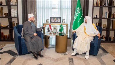 وزير الشئون الإسلامية والدعوة والإرشاد السعودي يستقبل وزير الأوقاف