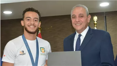 محافظ الغربية يكرم محمد السيد بطل برونزية أولمبياد باريس 2024