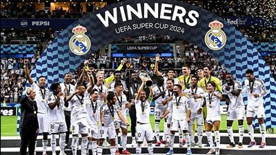 ريال مدريد يفوز على أتالانتا ويتوج بطلًا لكأس السوبر الأوروبي