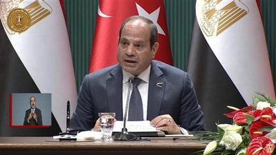 الرئيس السيسي للشعب التركى: أحمل إليكم من مصر وشعبها أطيب مشاعر الود والمحبة