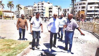 محافظ الأقصر يتفقد ساحة أبو الحجاج وزراعة الأشجار ورفع كفاءة الشوارع والطرق