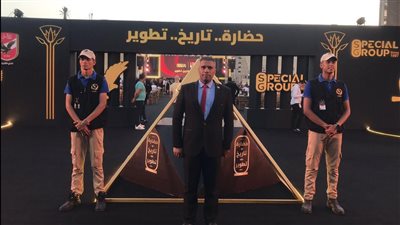 خطة أمنية لتأمين مؤتمر الأهلي في مجال الذكاء الاصطناعي بالمتحف الكبير.. صور