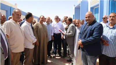 محافظ الجيزة يفتتح عددًا من المشروعات التنموية بمركز الواحات البحرية